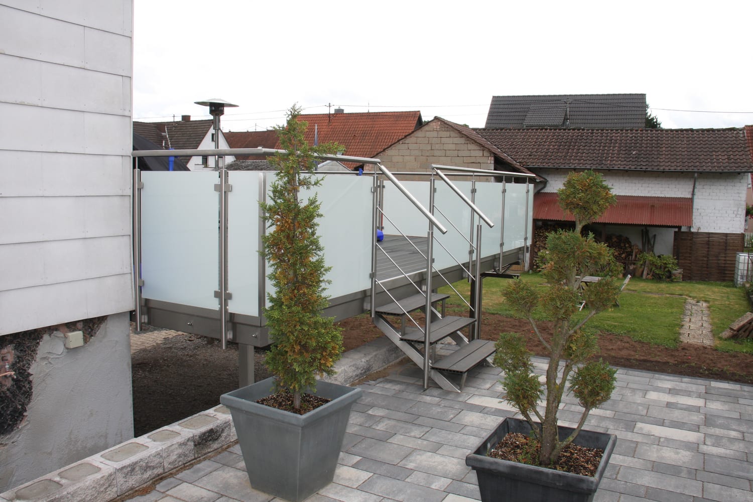 Balkon mit Glasgeländer – Referenz 16 – AN Metallbau GmbH