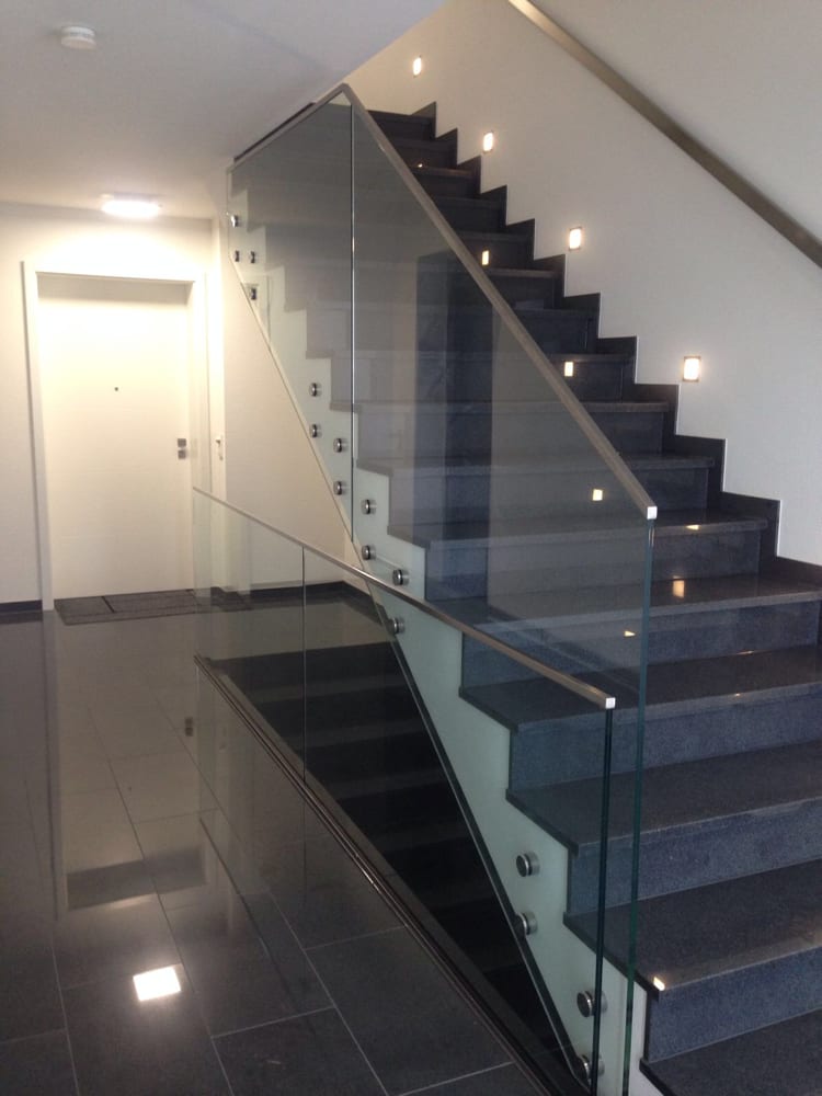 Treppengeländer aus Edelstahl & Glas – Referenz 144 – AN Metallbau GmbH