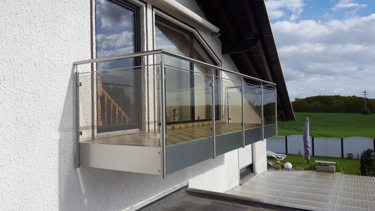 Glasgeländer aus Edelstahl und Glas – Referenz 44 – AN Metallbau GmbH
