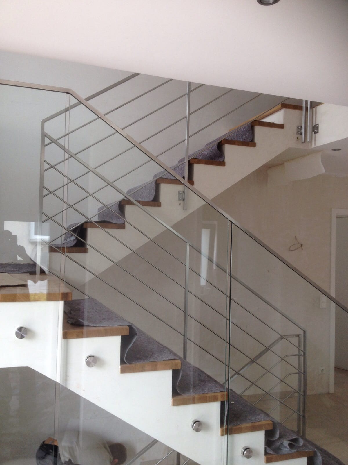 Treppengeländer aus Edelstahl & Glas – Referenz 158 – AN Metallbau GmbH