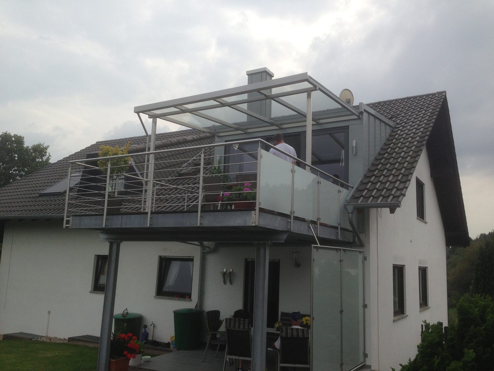 Terrassenüberdachung Glasdach – Referenz von AN Metallbau