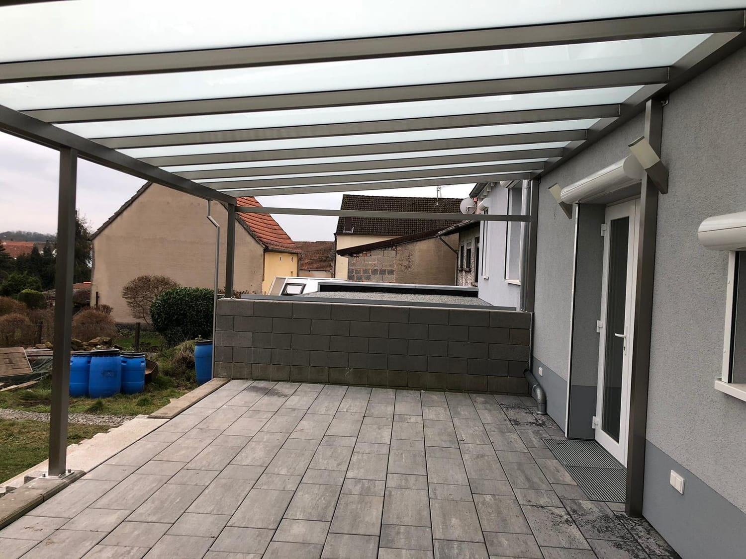 Überdachung aus Stahl & Glas – Referenz 3 – AN Metallbau GmbH