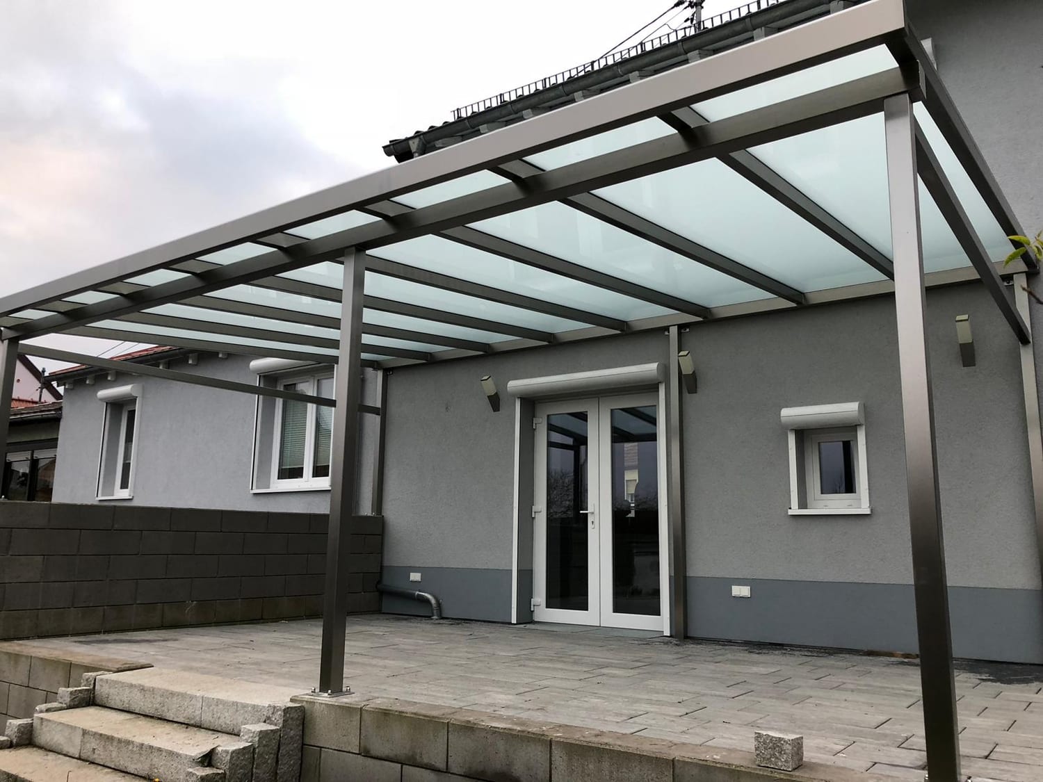 Überdachung aus Stahl & Glas – Referenz 4 – AN Metallbau GmbH